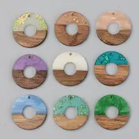 Resin & Walnut Wood Pendants