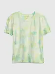GAP Dětské batikované tričko organic - Holky