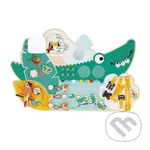 Janod Tropik Drevená motorická doska s aktivitami Krokodíl - hra z kategorie Vzdělávací hry
