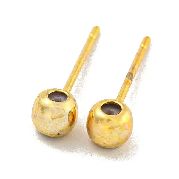 Brass Stud Earring Findings