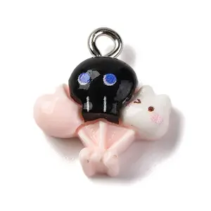 Halloween Theme Opaque Resin Pendants