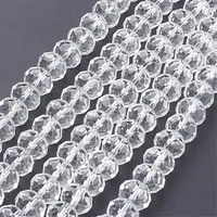 Anti-Tarnish Faceted Rondelle Handmade Glass Beads