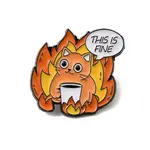 Fine Thmem Enamel Pin