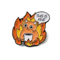 Fine Thmem Enamel Pin