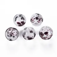 Transparent Handmade Blown Glass Globe Beads