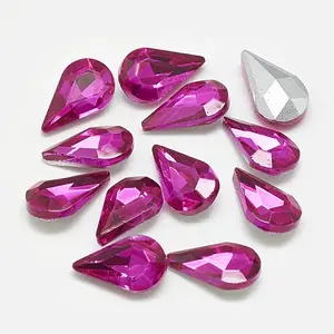 Pointed Back Glass Rhinestone Cabochons