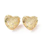 Cubic Zirconia Heart Stud Earrings