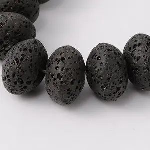 Synthetic Lava Rock Bead Strands