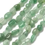 Natural Green Aventurine Nuggets Beads Strands