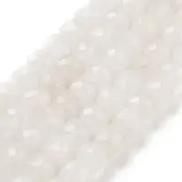 Natural White Jade Beads Strands