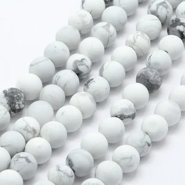 Natural Howlite Beads Strands