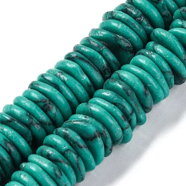 Graduated Synthetic Turquoise Beads Strands