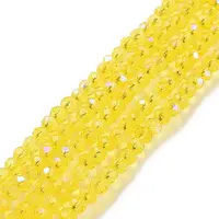Electroplate Glass Beads Strands