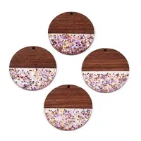 Epoxy Resin & Walnut Wood Pendants