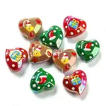 Christmas Theme Opaque Acrylic Beads