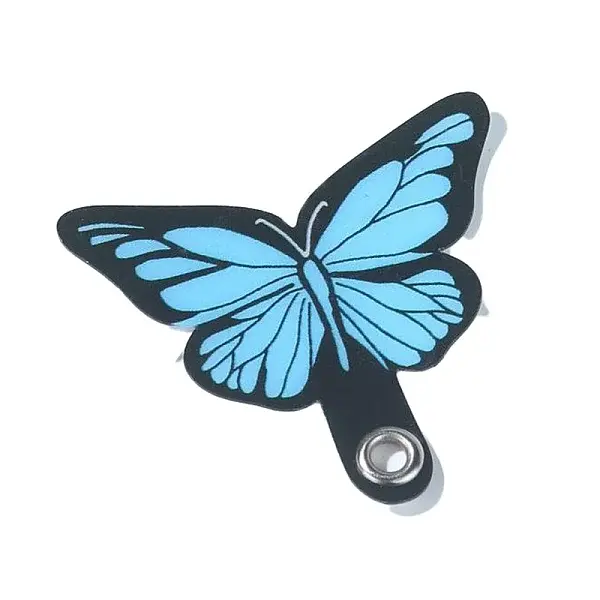 Butterfly PVC Mobile Phone Lanyard Patch
