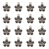 Light Gold Plated Alloy Enamel Pendants