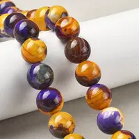Natural Multi-Color Agate Beads Strands