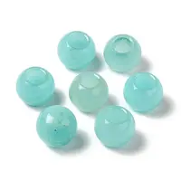 Natural White Jade(Dyed) European Beads