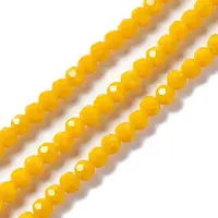Faceted Glass Beads Strands