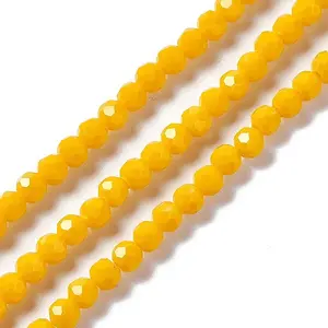 Faceted Glass Beads Strands