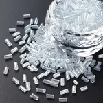 Transparent Colours Luster Glass Bugle Beads
