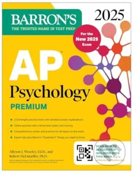 AP Psychology Premium, 2025 (6 Practice Tests + Comprehensive Review + Online Practice) - kniha z kategorie Psychologie
