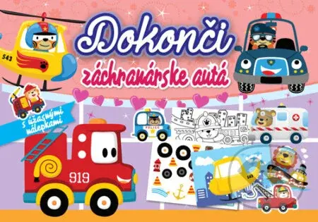 Dokonči záchranárske autá (s úžasnými nálepkami) - kniha z kategorie Úkoly pro děti