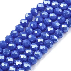 Electroplate Glass Beads Strands