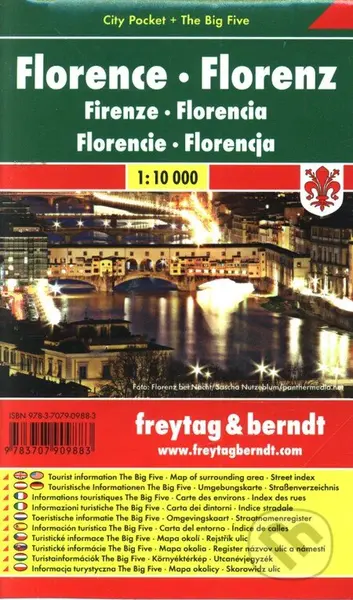 Florence 1:10 000 (Mapa mesta-vrecková)