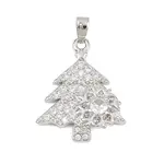 Brass Micro Pave Cubic Zirconia Pendants