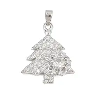 Brass Micro Pave Cubic Zirconia Pendants