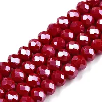 Electroplate Glass Beads Strands