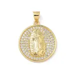 Brass Micro Pave Cubic Zirconia Pendants