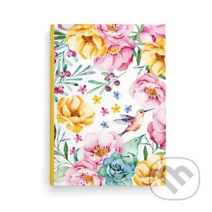 Notes Květy - linkovaný A5 lamino