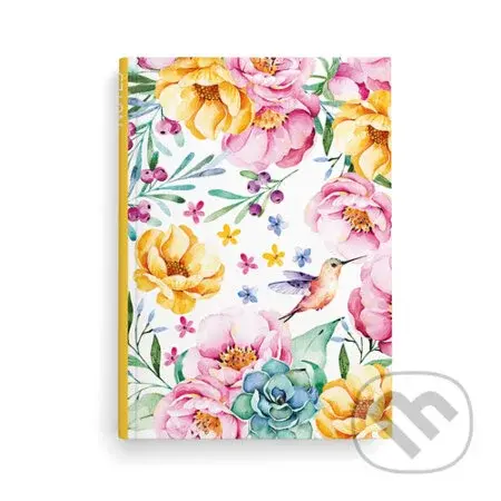 Notes Květy - linkovaný A5 lamino