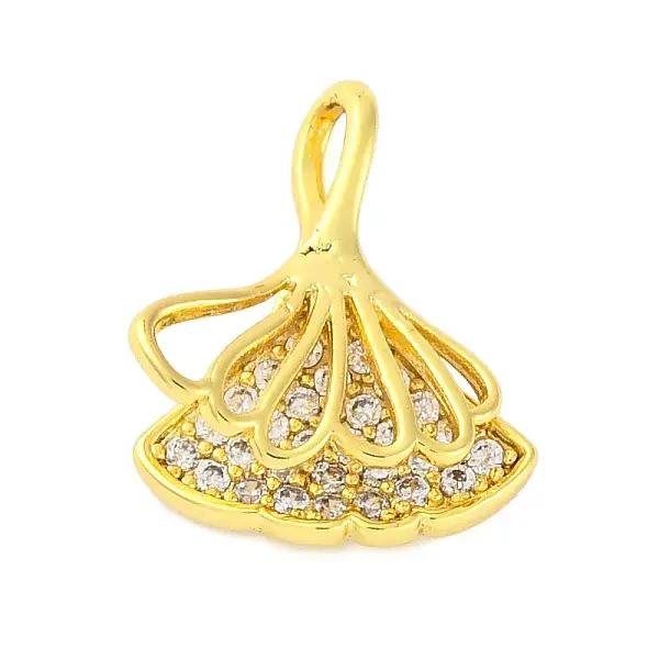Frech Style Brass Micro Pave Cubic Zirconia Pendants