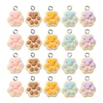40Pcs 5 Colors Opaque Resin Pendants