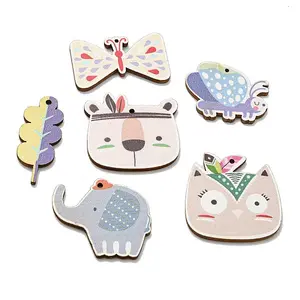 Nature Theme Printed Basswood Pendants