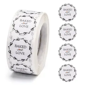 Baked with Love Stickers