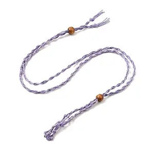 Braided Wax Rope Cord Macrame Pouch Necklace Making