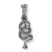 Brass Micro Pave Cubic Zirconia Fold Over Clasps