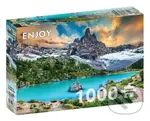 Jezero Sorapis, Dolomity, Itálie - puzzle z kategorie Přírodní scenérie