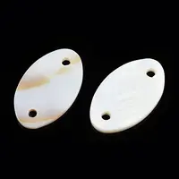 Natural Freshwater Shell Connector Charms