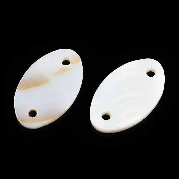 Natural Freshwater Shell Connector Charms