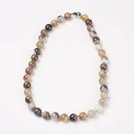 Natural Dyed Agate Beads Necklaces