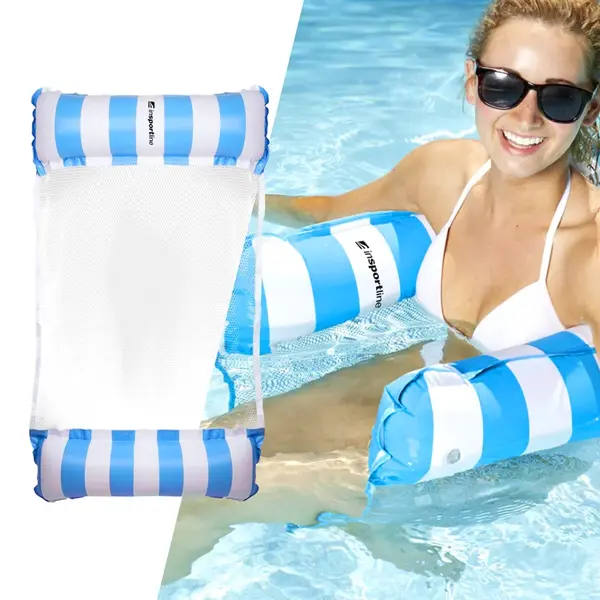 Nafukovací matrace inSPORTline WaveBed modrá