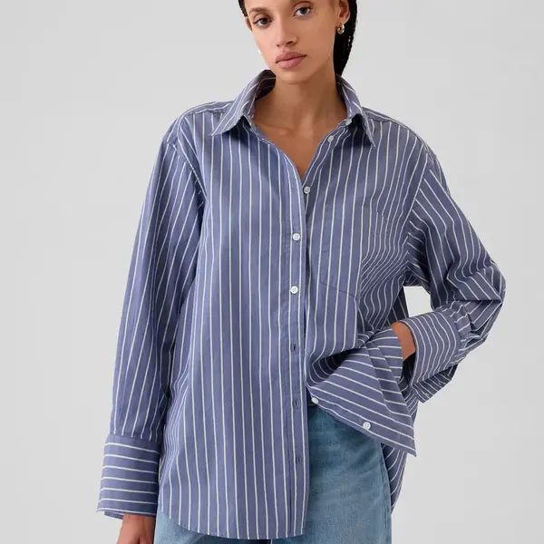 GAP Popelínová oversize košile Big Shirt - Dámské