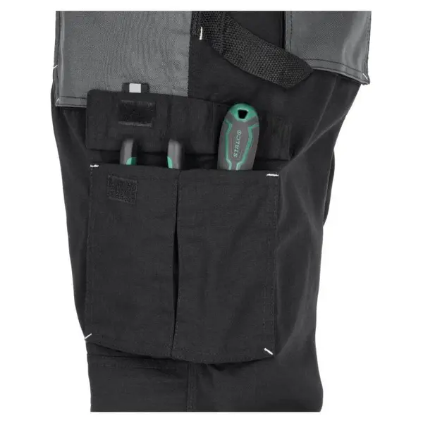Kalhoty pracovní do pasu BASIC LINE, černé, 2XL/58, STALCO
