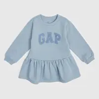 GAP Dětské mikinové šaty s logem - Holky